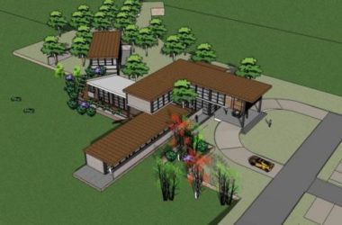 Sketchup商业模型|多层会商业所,密斯风格,现代-BIM建筑网