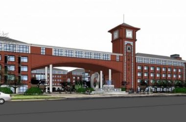 Sketchup学校模型|多层学校中学,教育建筑,欧式古典风格-BIM建筑网