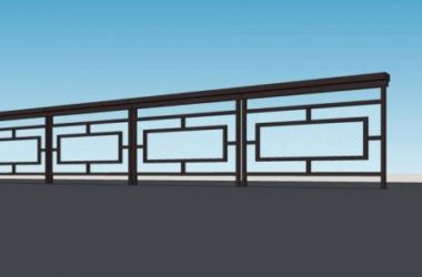 Sketchup素材模型|栏杆,构件,中式风格-BIM建筑网