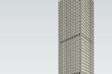 Sketchup办公模型|中国银行大楼,高层办公写字楼,现代风格-BIM建筑网