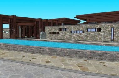 Sketchup商业模型|多层商业会所,新中式风格-BIM建筑网