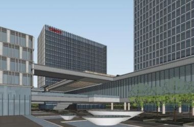 Sketchup办公模型|多层科技园区办公楼,现代风格-BIM建筑网