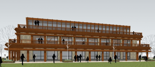 Sketchup酒店模型|多层酒店,中式风格 Sketchup酒店模型|多层酒店,中式风格