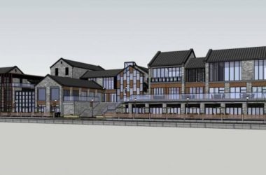 Sketchup商业模型|多层沿河商业街,古建,中式风格-BIM建筑网