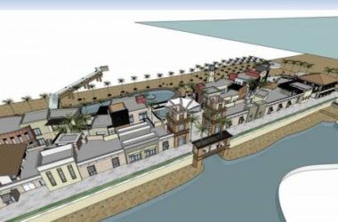 Sketchup商业模型|多层渔人码头商业街,现代风格-BIM建筑网