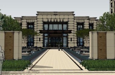 Sketchup商业模型|多层售楼处,现代风格-BIM建筑网
