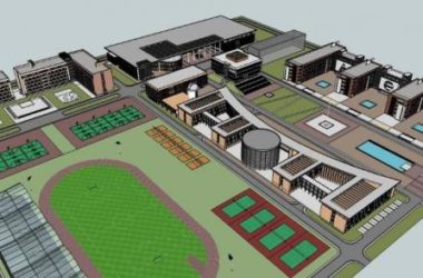Sketchup学校模型|多层中小学学校,教学楼,教育建筑,现代风格-BIM建筑网