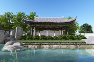 Sketchup商业模型|多层休闲会所,新中式风格,商业建筑-BIM建筑网