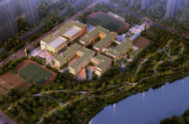 Sketchup学校模型|多层中小学学校,教育建筑,现代风格-BIM建筑网