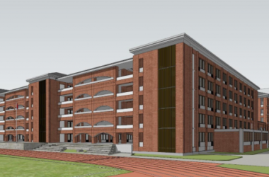 Sketchup学校模型|多层中学学校,教育建筑,现代风格-BIM建筑网