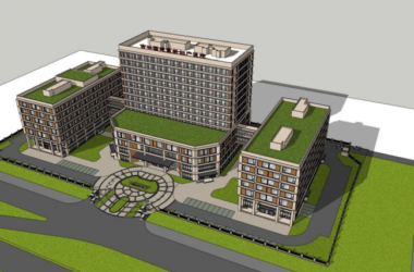 Sketchup医院模型|多层高层混合医院,现代风格,医疗建筑-BIM建筑网
