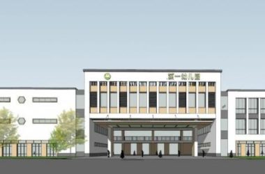 Sketchup学校模型|多层幼儿园学校,教育建筑,新中式风格-BIM建筑网