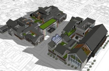 Sketchup办公模型|多层办公,中式风格-BIM建筑网