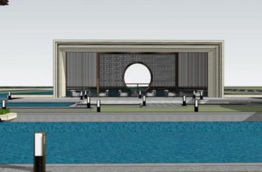 Sketchup商业模型|多层会所,商业建筑,中式风格-BIM建筑网