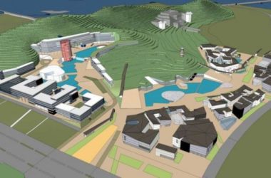 Sketchup商业模型|风景区步行街,多层商业街,新中式风格-BIM建筑网