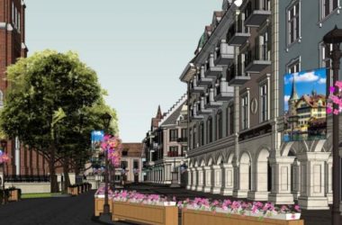 Sketchup商业模型|多层商业街,欧式古典风格-BIM建筑网