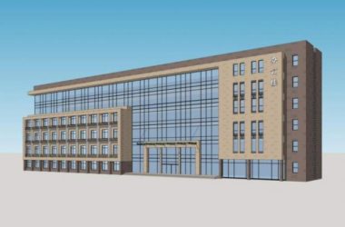 Sketchup办公模型|多层办公楼,写字楼,现代风格-BIM建筑网