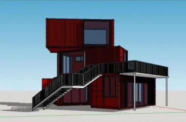 Sketchup商业模型|集装箱,多层商业娱乐休闲设施,现代风格-BIM建筑网