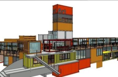 Sketchup商业模型|集装箱,多层商业娱乐休闲设施,现代风格-BIM建筑网