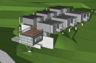 Sketchup商业模型|集装箱,商业娱乐休闲设施,现代风格-BIM建筑网