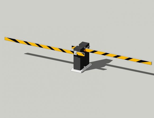 Sketchup素材模型|入口车闸 Sketchup素材模型|入口车闸