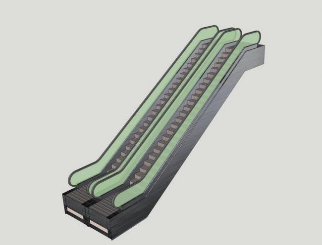 Sketchup素材模型|电动扶梯素材组件 Sketchup素材模型|电动扶梯素材组件
