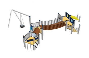 Sketchup素材模型|室外儿童游乐设施,景观素材组件-BIM建筑网
