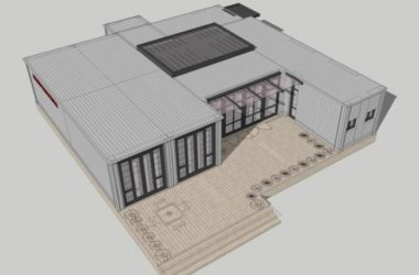Sketchup商业模型|集装箱建筑,商业建筑,现代风格-BIM建筑网