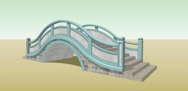 Sketchup素材模型|石拱桥,景观素材组件 Sketchup素材模型|石拱桥,景观素材组件