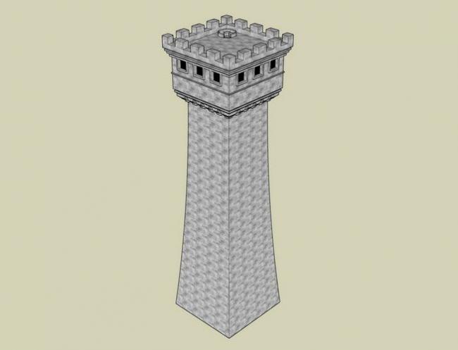 Sketchup素材模型|景观塔素材组件 Sketchup素材模型|景观塔素材组件
