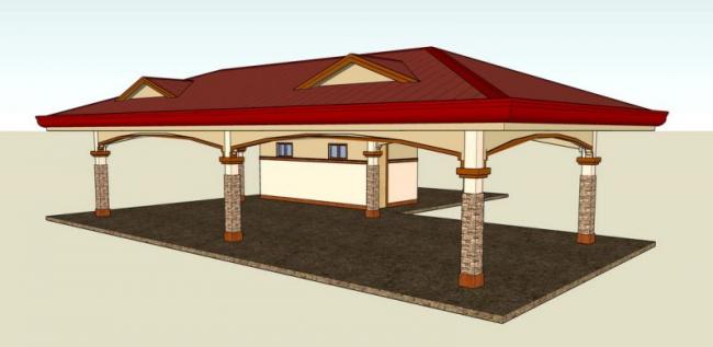 Sketchup素材模型|廊架,亭子,小品 Sketchup素材模型|廊架,亭子,小品