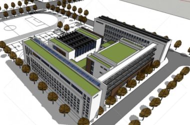 Sketchup学校模型|多层中学学校教学楼,教育建筑,现代风格-BIM建筑网