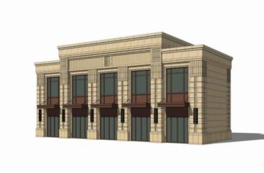Sketchup商业模型|多层商业,新古典风格-BIM建筑网