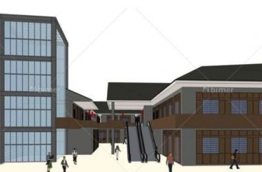 Sketchup商业模型|多层商业街,仿古,沿街商业,新中式风格-BIM建筑网