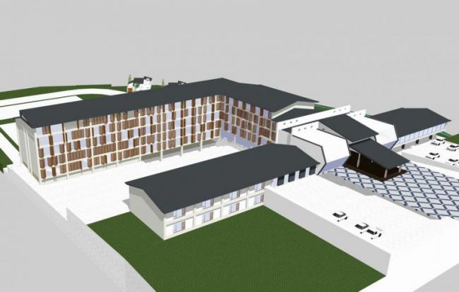 Sketchup酒店模型|多层酒店,新中式风格 Sketchup酒店模型|多层酒店,新中式风格