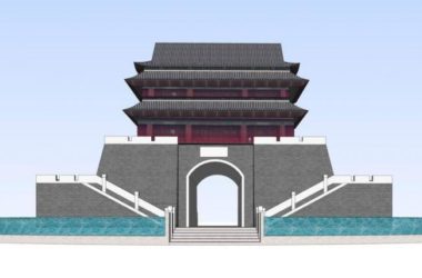 Sketchup古建筑模型|安定楼,古建筑,中式风格-BIM建筑网