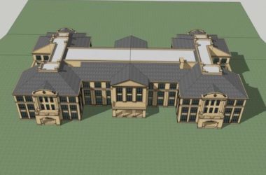 Sketchup商业模型|多层会所,法式古典风格,商业建筑-BIM建筑网