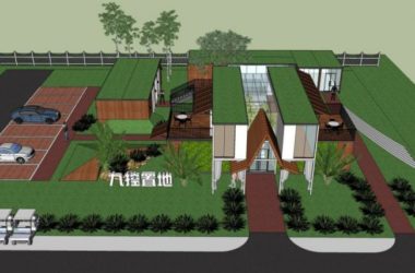 Sketchup商业模型|集装箱,服务设施,现代风格-BIM建筑网