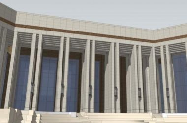 Sketchup办公模型|多层山地办公楼,新古典风格-BIM建筑网
