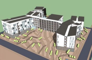 Sketchup学校模型|多层山地学校,中学,校园,教育建筑,新中式风格-BIM建筑网