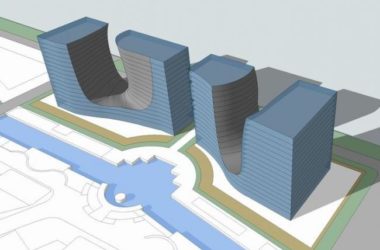 Sketchup办公模型|高层双曲面办公楼,现代风格-BIM建筑网