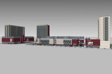 Sketchup商业模型|多层商业街,现代风格-BIM建筑网