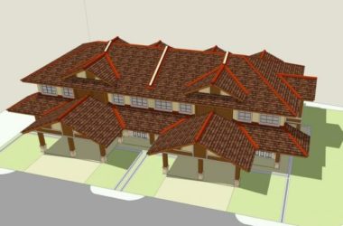 Sketchup商业模型|多层会所,美式风格,新古典风格,坡屋顶,商业建筑-BIM建筑网