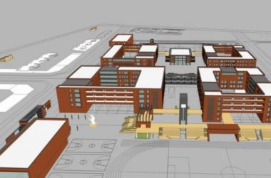 Sketchup学校模型|多层学校中学,校园,现代风格,教育建筑-BIM建筑网