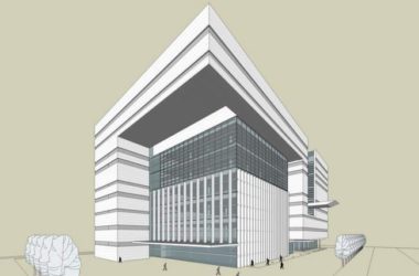 Sketchup办公模型|多层办公楼,现代风格-BIM建筑网