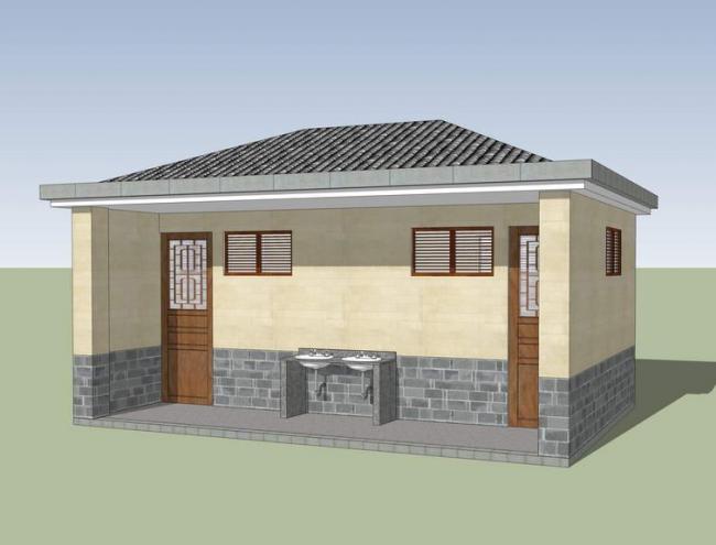 Sketchup小品模型|厕所,中式风格,小品 Sketchup小品模型|厕所,中式风格,小品