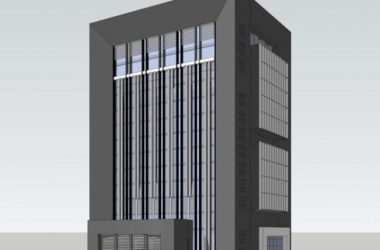 Sketchup办公模型|多层学校行政办公楼,办公建筑,现代风格-BIM建筑网