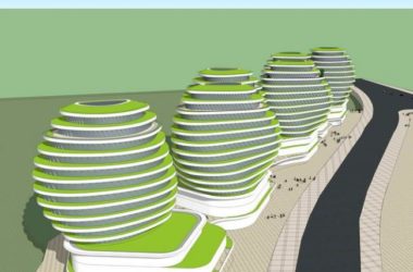 Sketchup办公模型|高层SOHO办公楼,现代风格-BIM建筑网