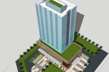 Sketchup办公模型|高层办公楼,现代风格-BIM建筑网