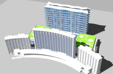 Sketchup办公模型|高层政府办公楼,现代风格-BIM建筑网